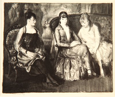 Elsie, Emma and Marjorie, 1921 by George Wesley Bellows